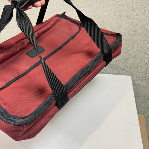 Pyrex Portables Casserole Carrying Bag Insulated Red Cold Pack Pocket Hot Dish - Picture 5 of 14